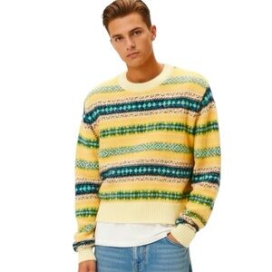UO Hudson Fair Isle Crew Neck Sweater
